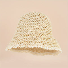 Lace Bucket Hat All-match Large Brim Sun Hat