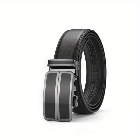 Men's Leather Belt Automatic Buckle Stylish Versatile Business Suit