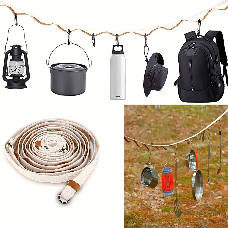 Outdoor Leather Hanging Rope Camping Accessories
