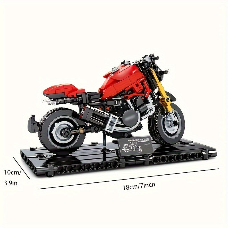 Assembly Building Blocks Motorcycle Model Diy Educational Assembly Block Toy