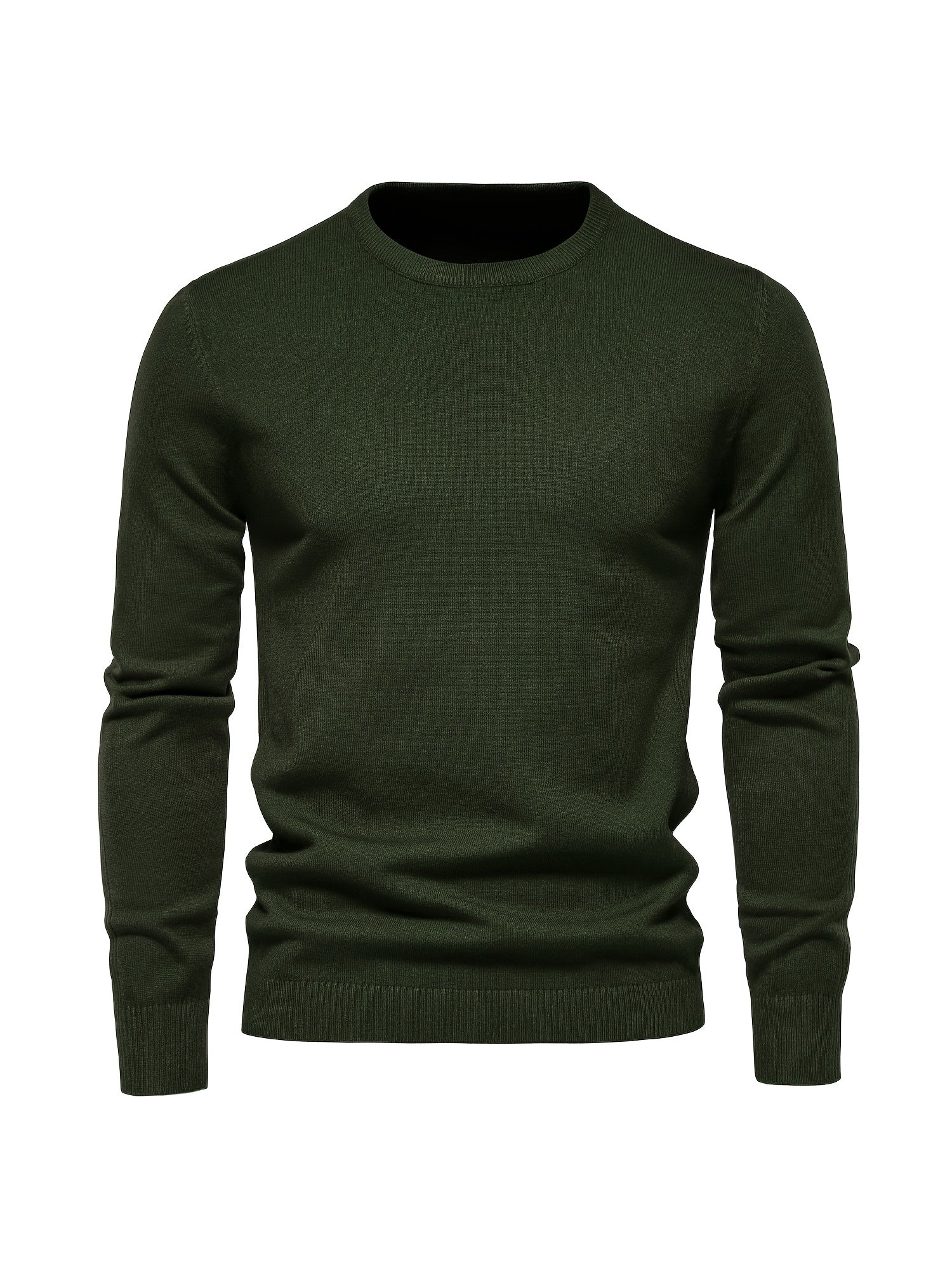 Men's Crew Neck Slim Fit Knit Sweater