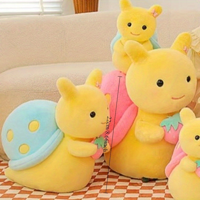 8.66in Cute Snail with Strawberry Doll Set for Birthday Gift