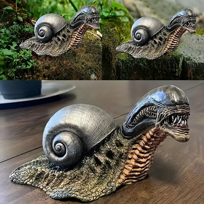 Alien Snail Statue Model for Garden or Home Decor