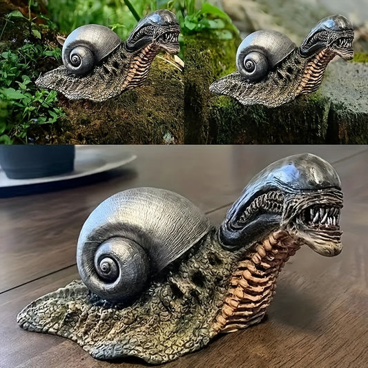 Alien Snail Statue Model for Garden or Home Decor
