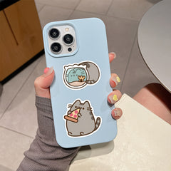 55pcs Whimsical Cat Stickers Glasses Cupcakes Water Bottles Notebooks