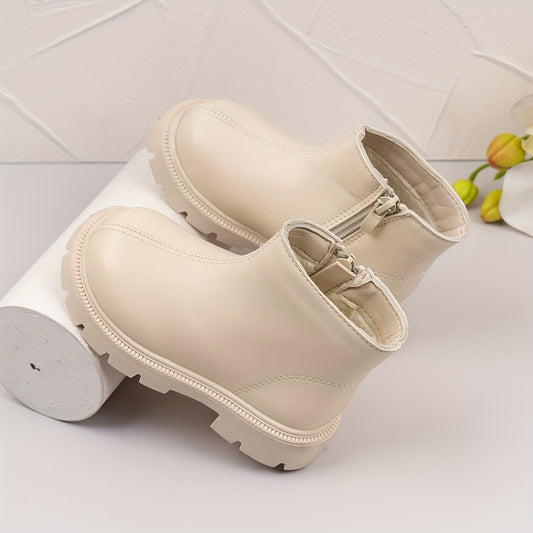 Girls Casual Ankle Boots Non Slip Zipper Comfortable Indoor Outdoor Travel