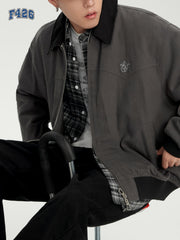 F426 Men's Casual Loose Fit Hip Hop Style Jacket