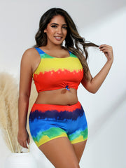  Rainbow Tie Dye Bikini Set