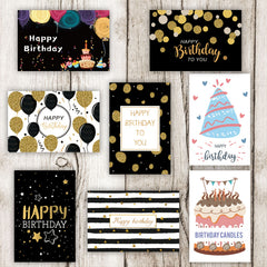 24PCS Birthday Card With 24 Envelopes