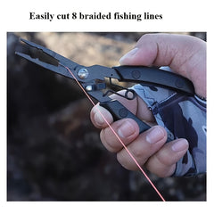 1pc Stainless Steel Fishing Pliers Multifunctional Fishing Line Scissors