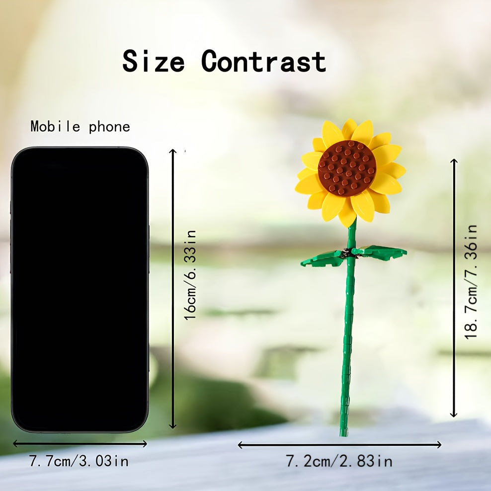 ABS Block Flower Bouquet Tall Multicolor Options Durable Mother's & Valentine's