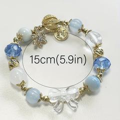 Snow Bracelet Bow Bead Bracelet Christmas Wind Bracelet