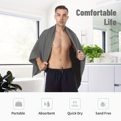 Quick Drying Bath Towel Soft Microfiber Lightweight Highly Absorbent