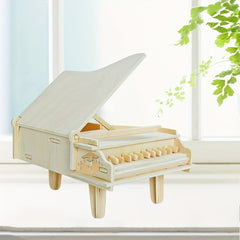 Piano Bed Cabinet Wooden DIY Model Puzzle Toy
