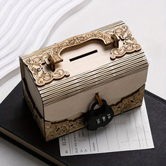 Wooden Puzzle Set Cash Box Toy Puzzle Set Assembly Kit for Home Decoration