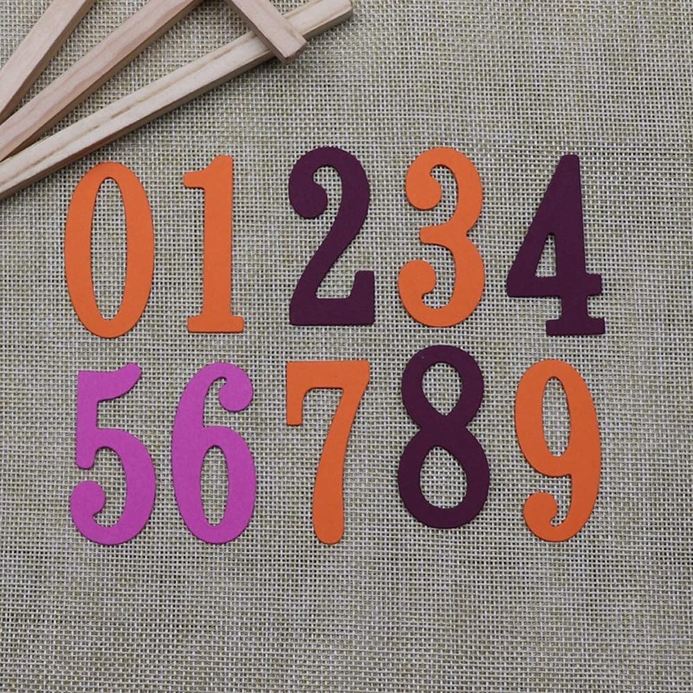 Numbers 0-9 Metal Cutting Dies 2 Inch Scrapbooking DIY Craft