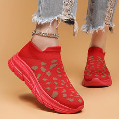 Women's Heighten Breathable Woven Shoes Non Slip Sneakers Running Shoes