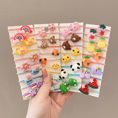 80pcs Baby Girls Cartoon Hair Bands Various Styles