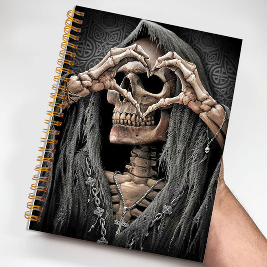 Skull Love Gesture Notebook for Journaling