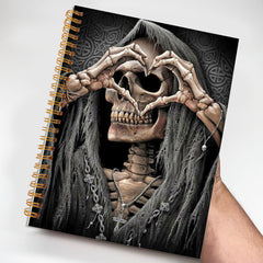 Skull Love Gesture Notebook for Journaling