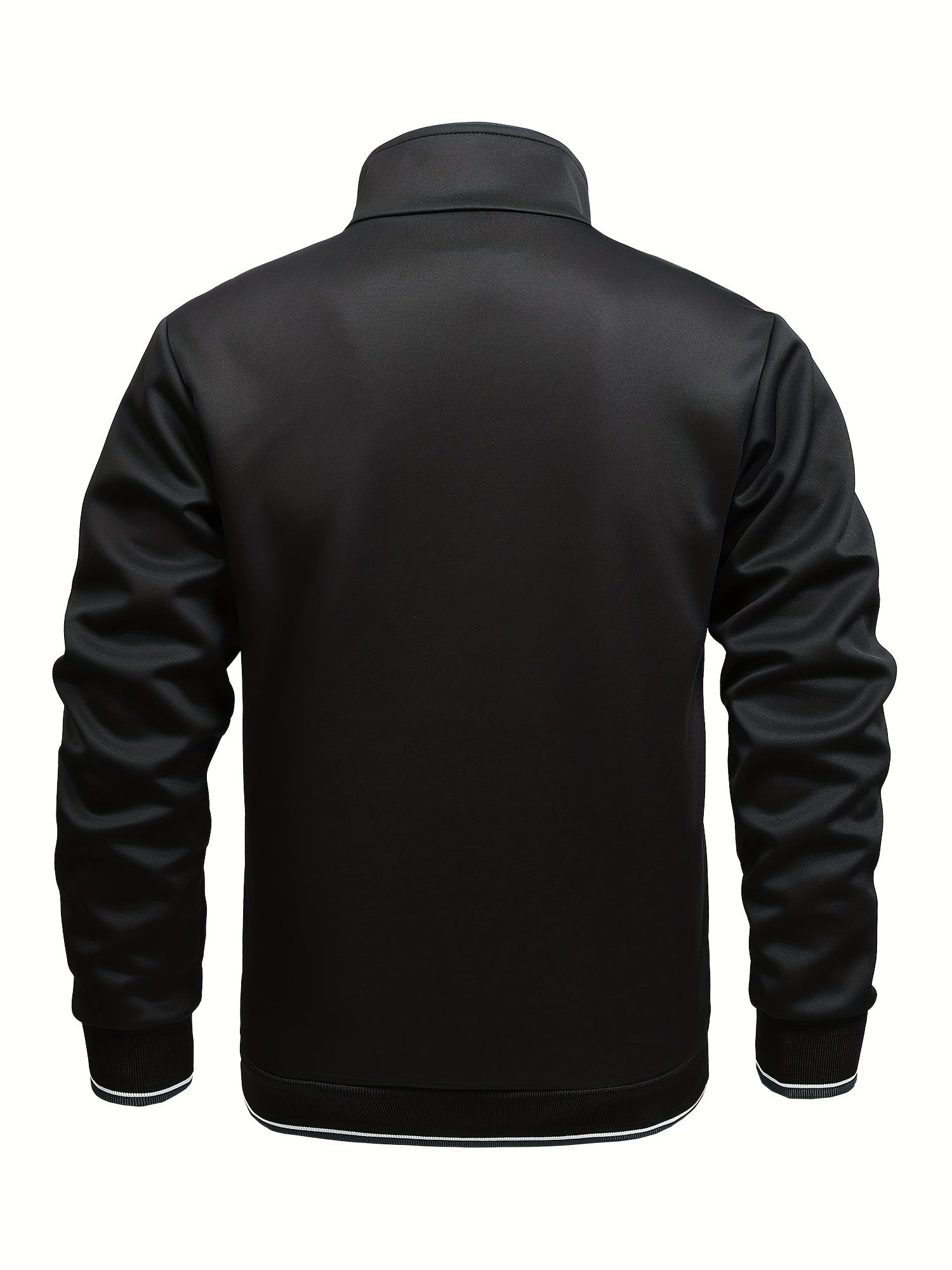 Men's Zip Up Jacket & Pants Set, Stylish 2pcs
