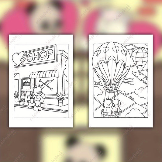 Deluxe Betty and Friends Coloring Book for Adults - 22 Thickened Pages
