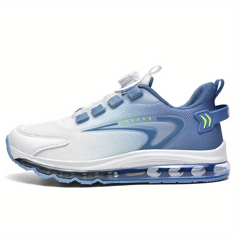 Men's Breathable Lace up Running Shoes with Rotate Button