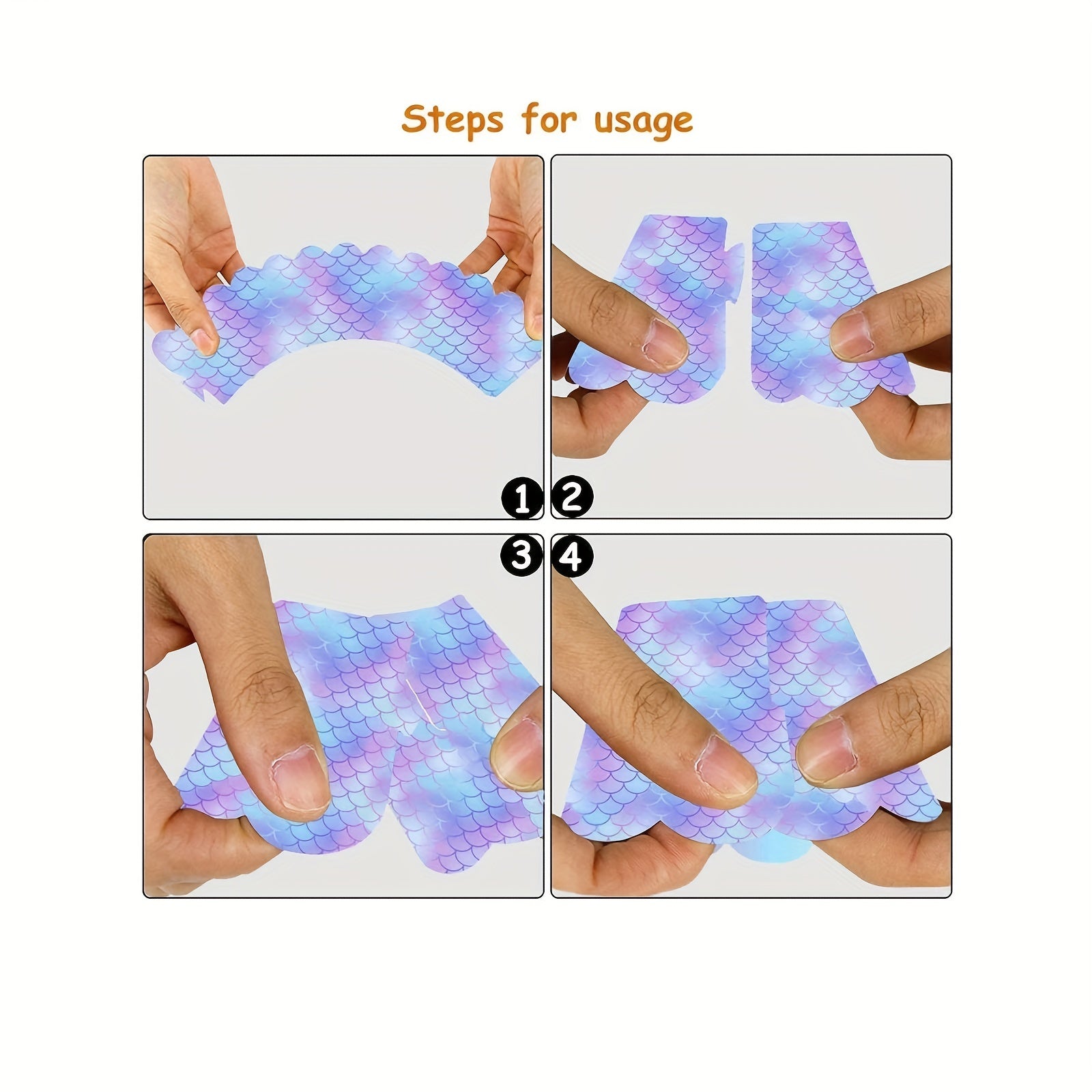 Mermaid Themed Party Set - 40 Pieces Cake Insert & Border