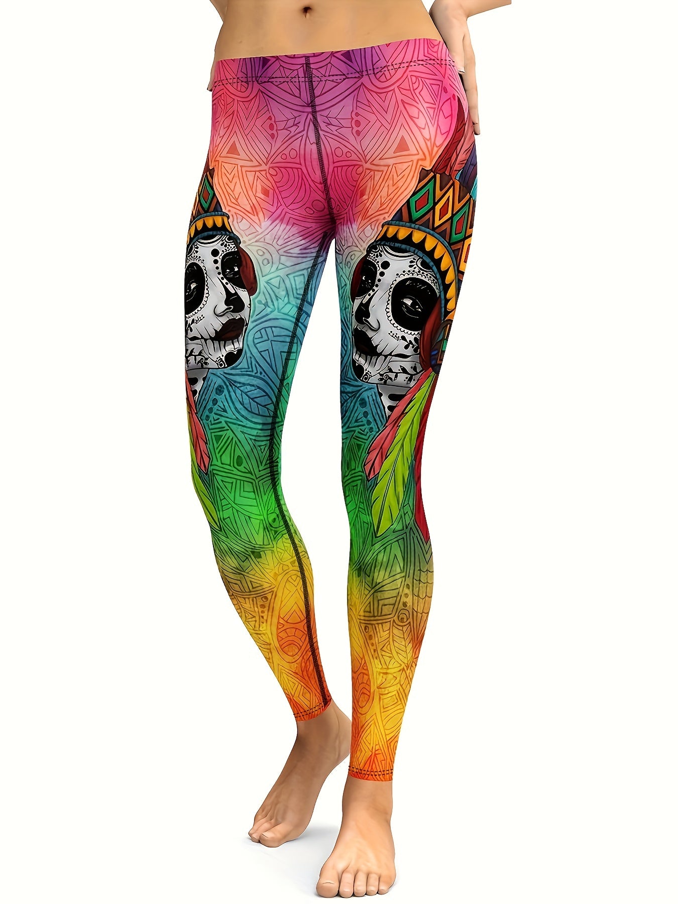 Women's Printed Leggings for Yoga & Fitness