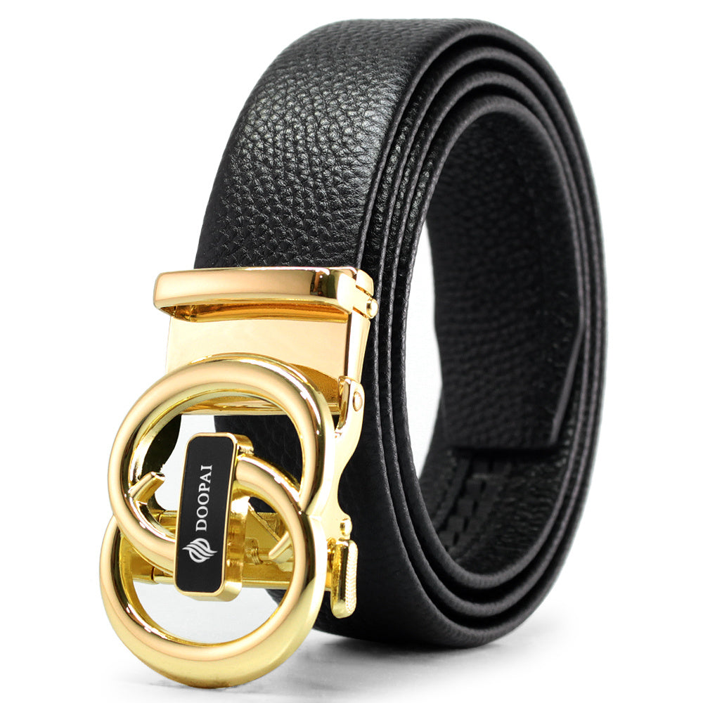 DOOPAI Men Belt Male High Belt Strap Vintage Jeans For Women Men Casual