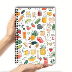 Spiral Recipe Notebook 104 Pages Mixed Paper Fun
