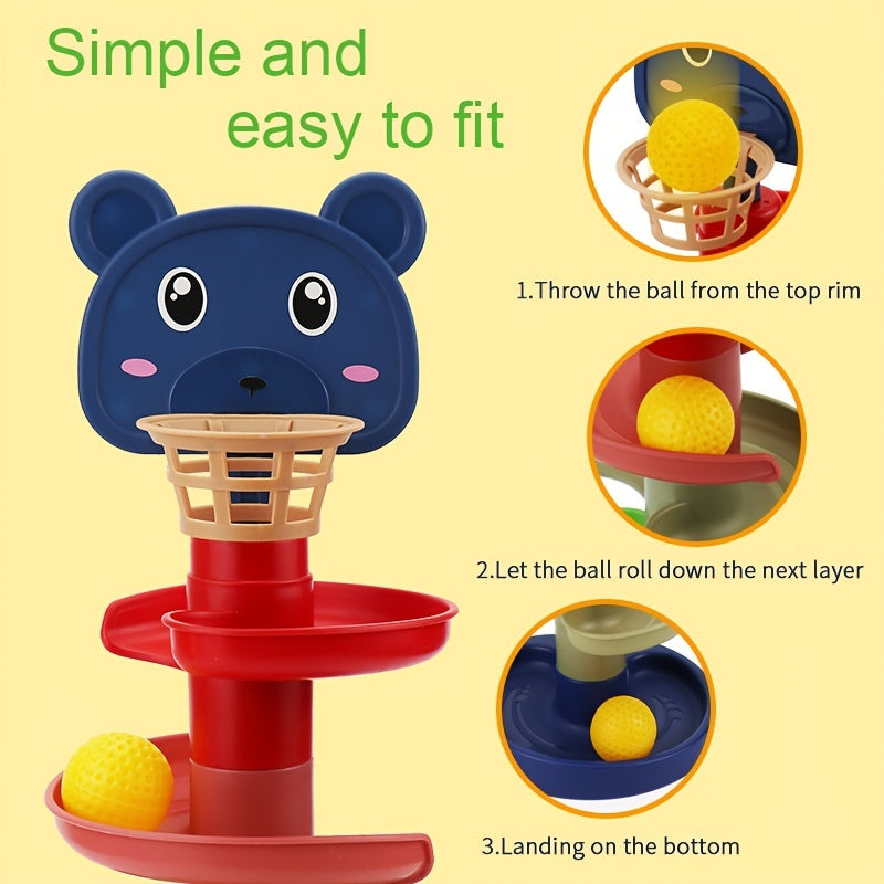 Children's Stacked Shooting Track Rolling Ball Tower