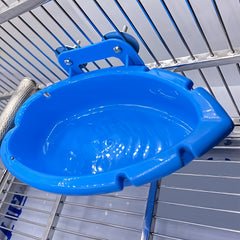 Durable Bird Feeder Cage Attachment Easy Feeding & Viewing