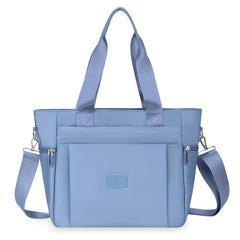 Large Capacity Convertible Tote Shoulder Bag With Adjustable Strap