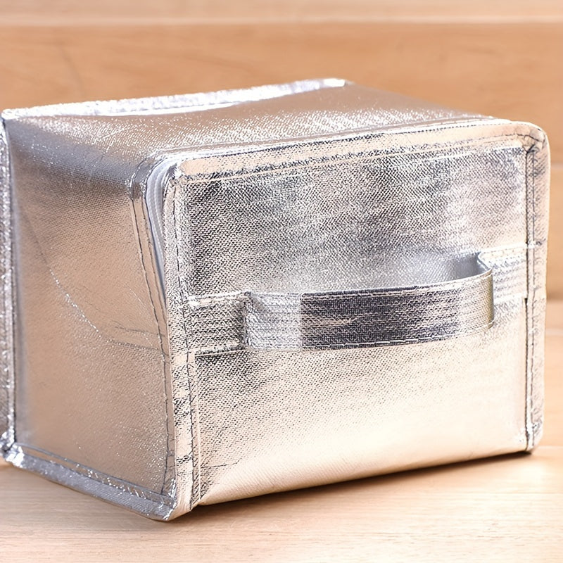 Portable Aluminum Foil Insulated Bag Non-woven Fabric Tote Bag