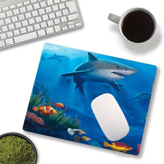 Under Sea Fish Sharks Mouse Pad Non Slip Rubber