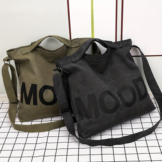 Casual Canvas Crossbody Bag Large Capacity Men's Shoulder Bag