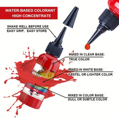High Concentrated Water Based Pigment Paint 9 volume Cement & Gypsum Pigment 55m