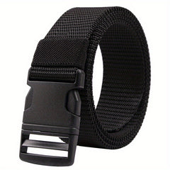 Nylon Plastic Buckle Belt Canvas Woven Belt for Men