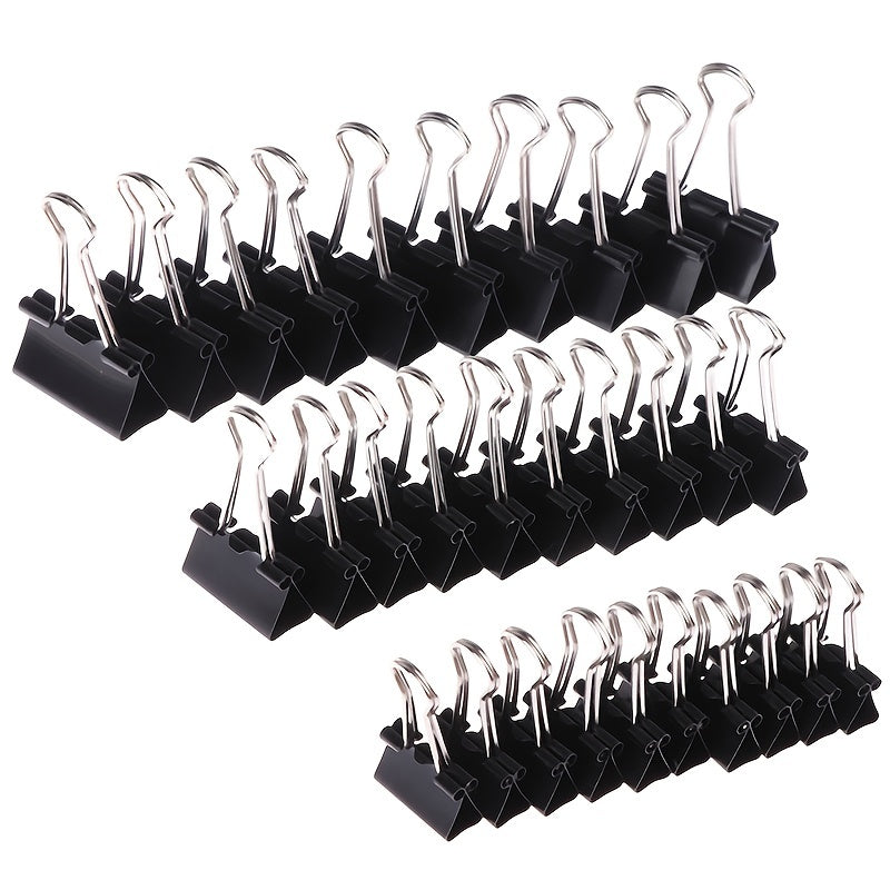 10 Pack Metal Binder Clips for Notes Letters & More