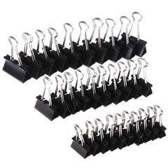 10 Pack Metal Binder Clips for Notes Letters & More