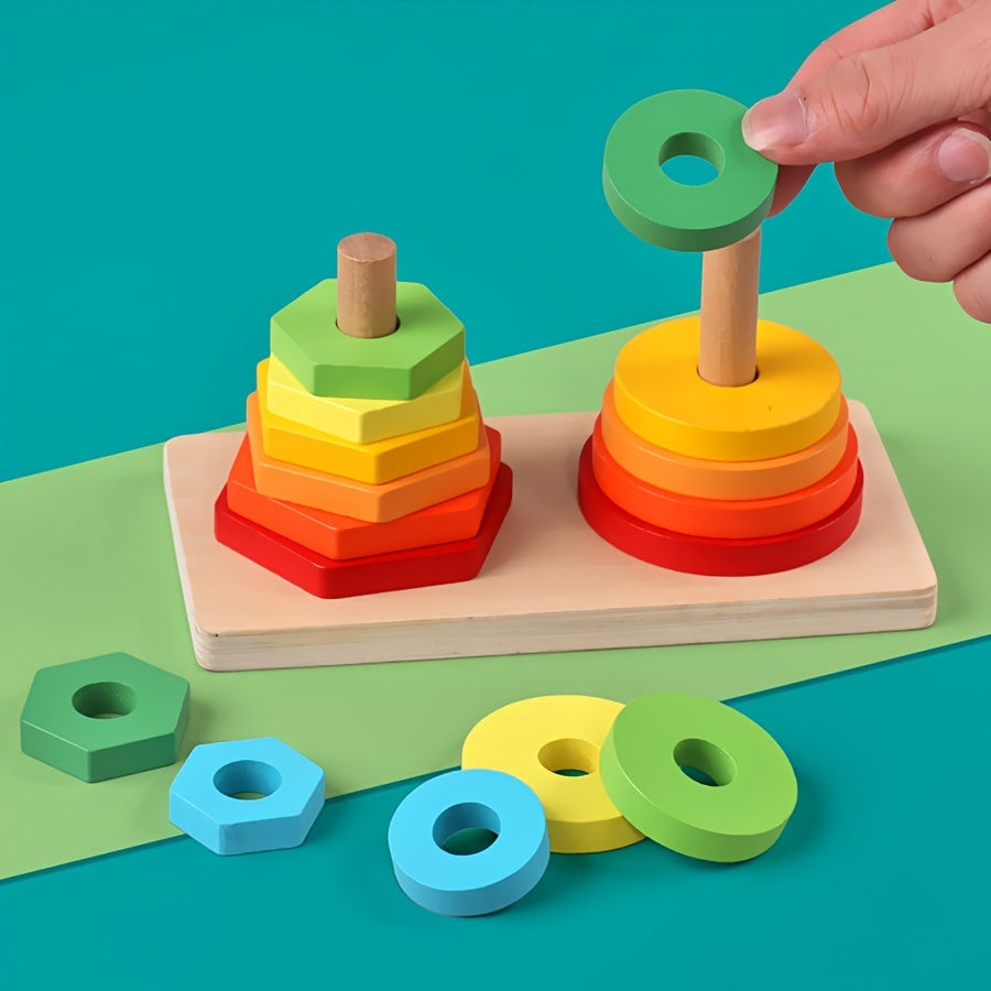 Geometric Shape Set Building Blocks for Children's Early Education