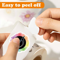 1000Pcs Music Note Stickers Roll Vinyl Waterproof Decals