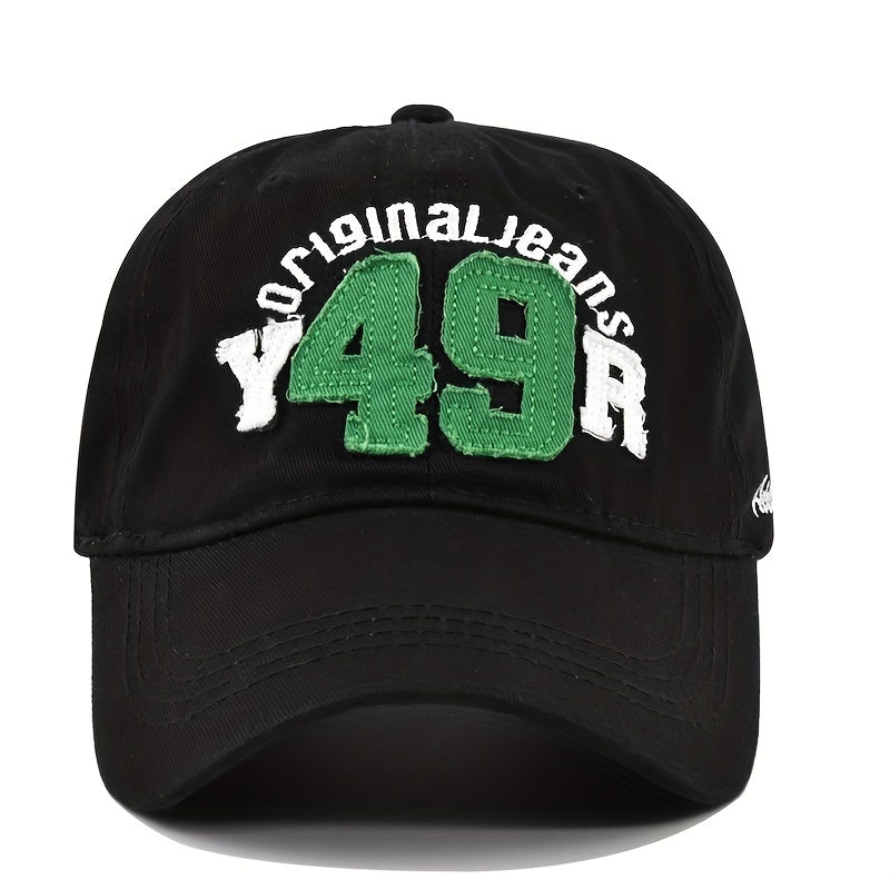 3D Embroidery Baseball Cap Washed Patch Cloth Baseball Hat Sun Hat