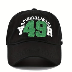 3D Embroidery Baseball Cap Washed Patch Cloth Baseball Hat Sun Hat