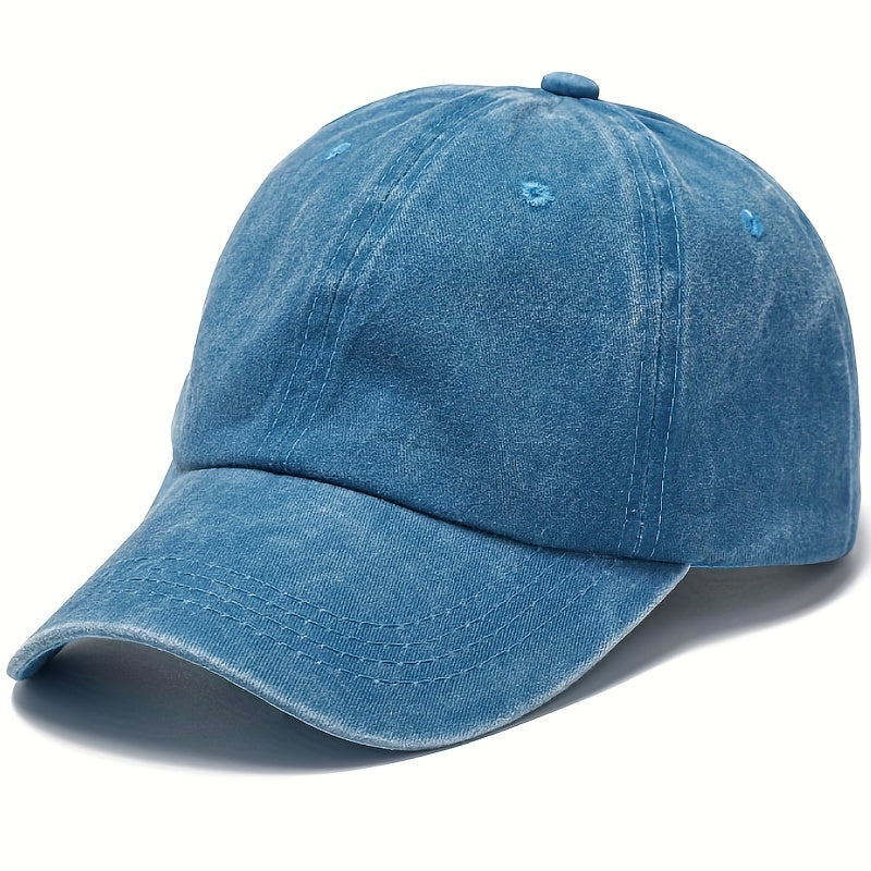 Men's Vintage Baseball Cap Solid Light Plate Cap Outdoor Sun Visor Cap