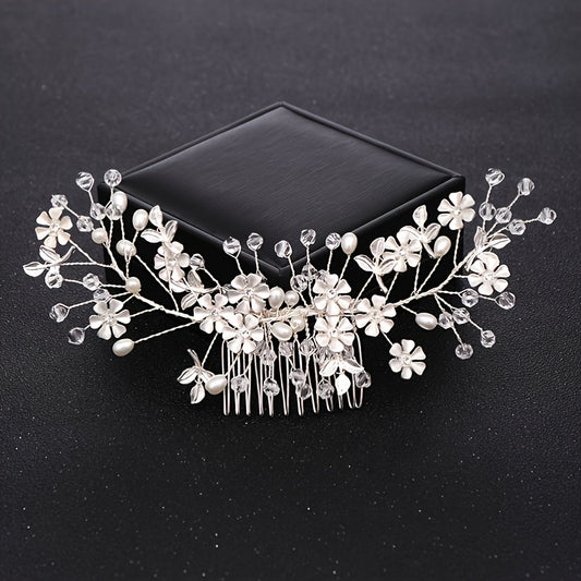 Crystal Flower Bridal Hair Comb Wedding Hair Accessories