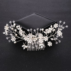 Crystal Flower Bridal Hair Comb Wedding Hair Accessories