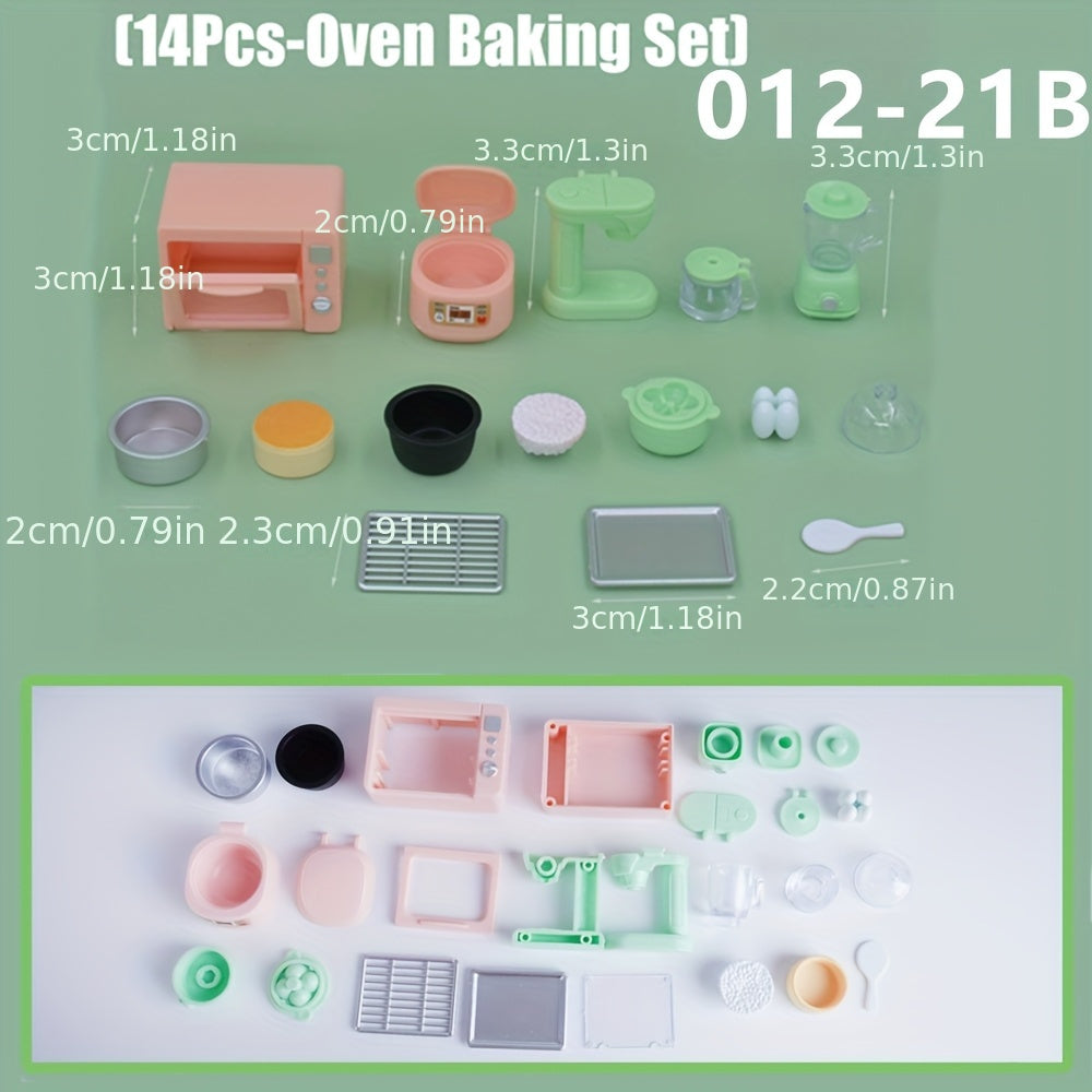 Children's Dollhouse Baking Oven Kitchen Set