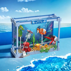 391pcs Ocean Aquarium Model Building Blocks Marine Animal Toy Set